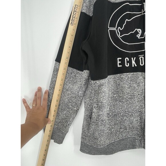 VTG Y2K Ecko Unltd Sweatshirt Full Zip Hoodie Rhino Logo Streetwear Mens 3X - Picture 12 of 15